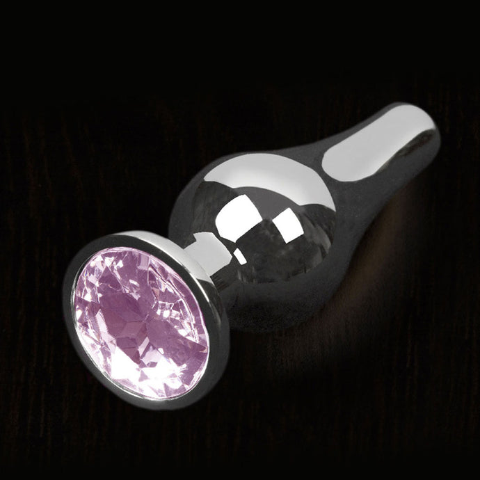 adult sex toy Dolce Piccante Silver Style Anal Plug Small With Pink Gem> Anal Range > Butt PlugsRaspberry Rebel