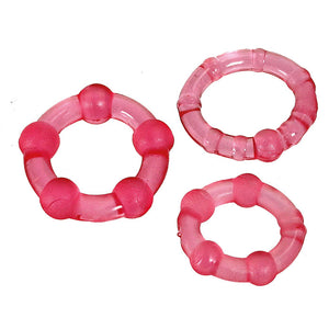 adult sex toy Stay Hard Cock Ring Set> Sex Toys For Men > Love RingsRaspberry Rebel