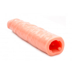 adult sex toy Size Matters 3 Inch Flesh Penis Enhancer SleeveSex Toys > Sex Toys For Men > Penis ExtendersRaspberry Rebel