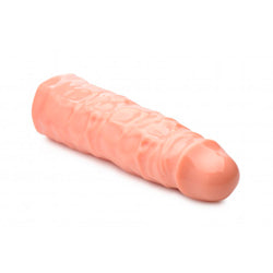 adult sex toy Size Matters 3 Inch Flesh Penis Enhancer SleeveSex Toys > Sex Toys For Men > Penis ExtendersRaspberry Rebel