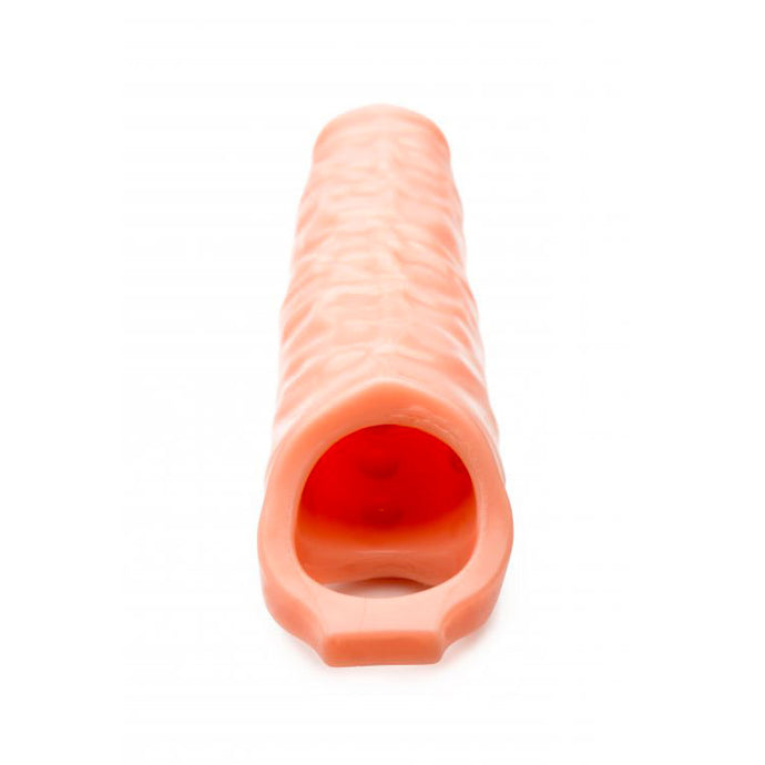 adult sex toy Size Matters 3 Inch Flesh Penis Extender SleeveSex Toys > Sex Toys For Men > Penis ExtendersRaspberry Rebel