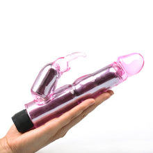 Load image into Gallery viewer, adult sex toy Waves Of Pleasure Crystal Pink Rabbit Vibrator&gt; Sex Toys For Ladies &gt; Bunny VibratorsRaspberry Rebel
