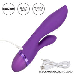 adult sex toy Aura Dual Lover Rechargeable VibratorSex Toys > Sex Toys For Ladies > Vibrators With Clit StimsRaspberry Rebel