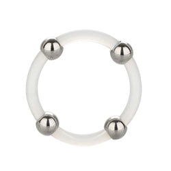 adult sex toy Steel Beaded Silicone Ring LargeSex Toys > Sex Toys For Men > Love RingsRaspberry Rebel