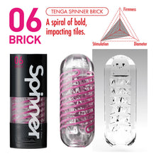 Load image into Gallery viewer, adult sex toy Tenga 06 Brick Spinner Masturbator&gt; Sex Toys For Men &gt; MasturbatorsRaspberry Rebel
