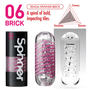 adult sex toy Tenga 06 Brick Spinner Masturbator> Sex Toys For Men > MasturbatorsRaspberry Rebel