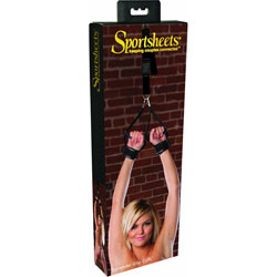 adult sex toy SportSheets Surrender Grip CuffsBondage Gear > RestraintsRaspberry Rebel