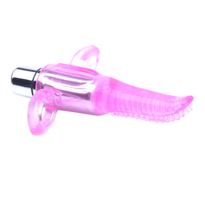 adult sex toy Clear Pink Vibrating Tongue Finger Vibrator> Sex Toys For Ladies > Finger VibratorsRaspberry Rebel