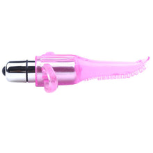 Load image into Gallery viewer, adult sex toy Clear Pink Vibrating Tongue Finger Vibrator&gt; Sex Toys For Ladies &gt; Finger VibratorsRaspberry Rebel
