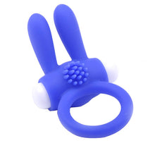 Load image into Gallery viewer, adult sex toy Cockring With Rabbit Ears Blue&gt; Sex Toys For Men &gt; Love Ring VibratorsRaspberry Rebel
