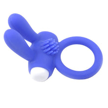 Load image into Gallery viewer, adult sex toy Cockring With Rabbit Ears Blue&gt; Sex Toys For Men &gt; Love Ring VibratorsRaspberry Rebel
