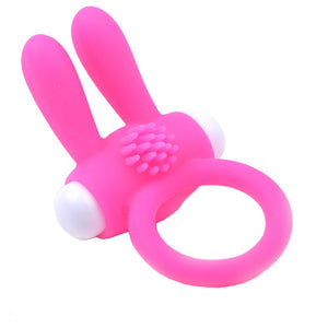 adult sex toy Cockring With Rabbit Ears Pink> Sex Toys For Men > Love Ring VibratorsRaspberry Rebel