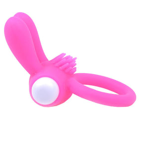 adult sex toy Cockring With Rabbit Ears Pink> Sex Toys For Men > Love Ring VibratorsRaspberry Rebel